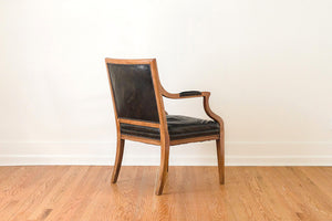 Leather Captain's Arm Chairs