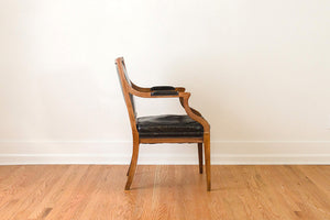 Leather Captain's Arm Chairs