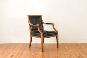 Leather Captain's Arm Chairs