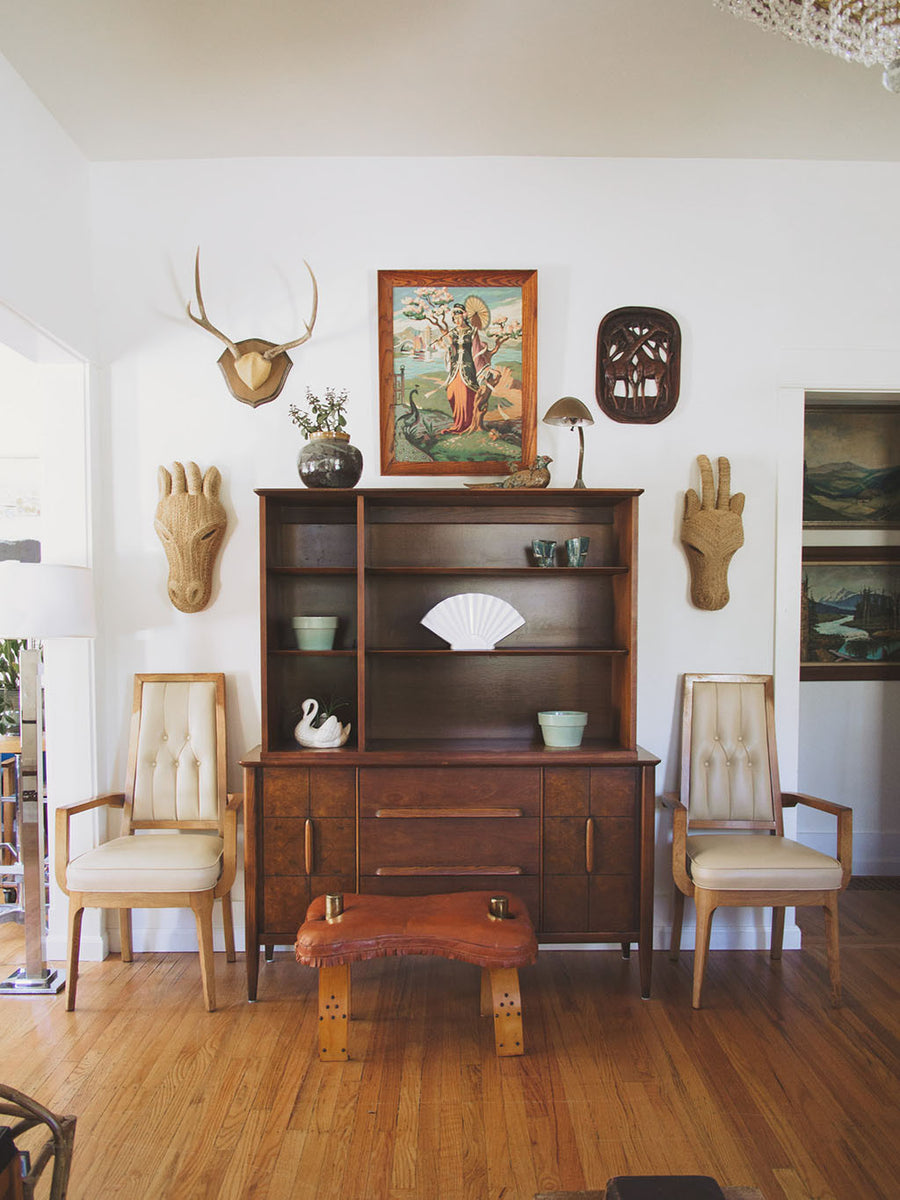 Vintage Leather Saddle Stool