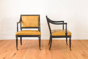 Regency Leather Chairs