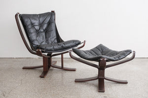 Mid Century Chair & Ottoman