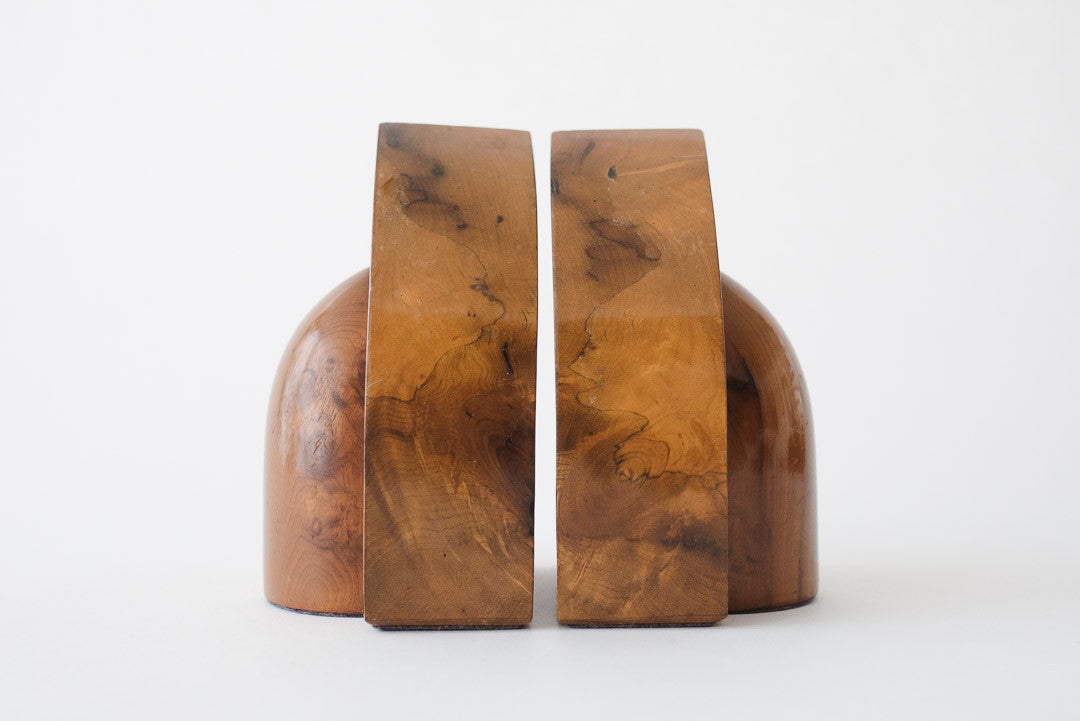 Wood Deco Bookends