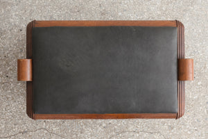 Art Deco Leather Stool
