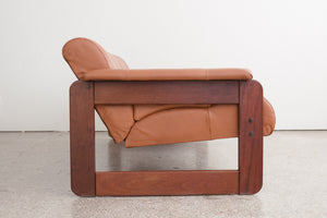 Mid Century Leather Sofa