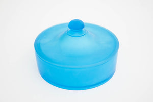 Frosted Glass Covered Dish