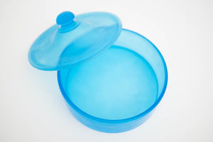 Frosted Glass Covered Dish