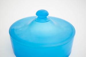 Frosted Glass Covered Dish