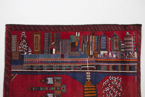 2.5x4.5 Afghan Baluch Rug | RAYAN