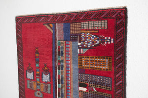 2.5x4.5 Afghan Baluch Rug | RAYAN