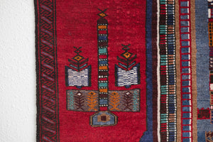 2.5x4.5 Afghan Baluch Rug | RAYAN