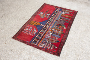 2.5x4.5 Afghan Baluch Rug | RAYAN