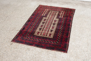 2.5x4 Afghan Rug | ROSHINA
