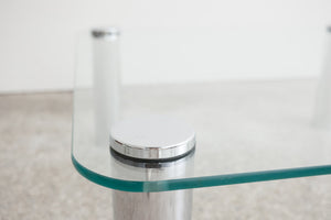 Glass & Chrome Coffee Table