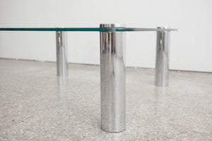 Glass & Chrome Coffee Table