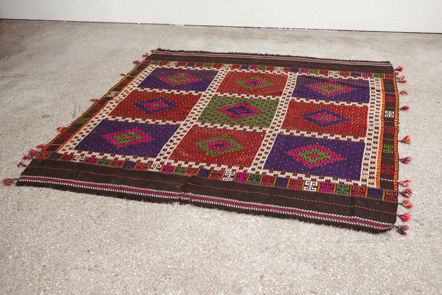 5.5x6 Turkish Kilim Rug | HAKAN