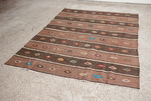 5x6.5 Turkish Kilim Rug | CAREN