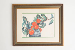 Persimmon Still Life Painting