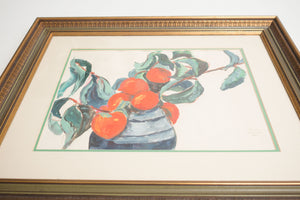 Persimmon Still Life Painting