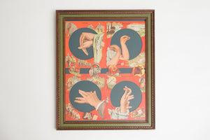 Antique Shadow Puppet Diagram
