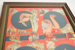 Antique Shadow Puppet Diagram