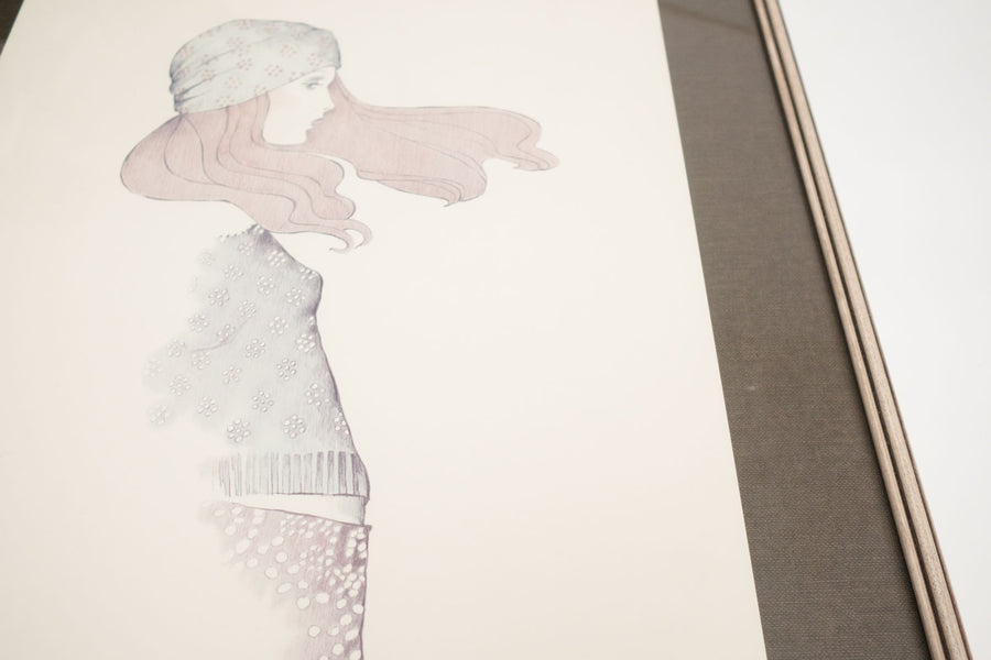 Vintage A. Gruerio Lithograph
