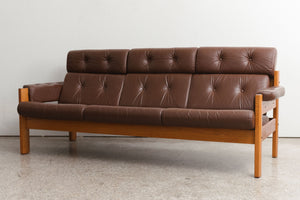 MC Ekornes Leather Sofa