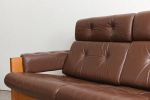 MC Ekornes Leather Sofa