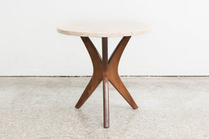 MC Travertine Side Table
