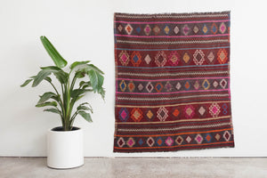 4.5x5 Turkish Kilim Rug | AYTEN