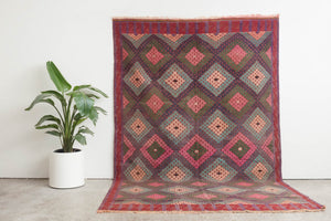 6.5x10.5 Turkish Kilim Rug | AYGUN