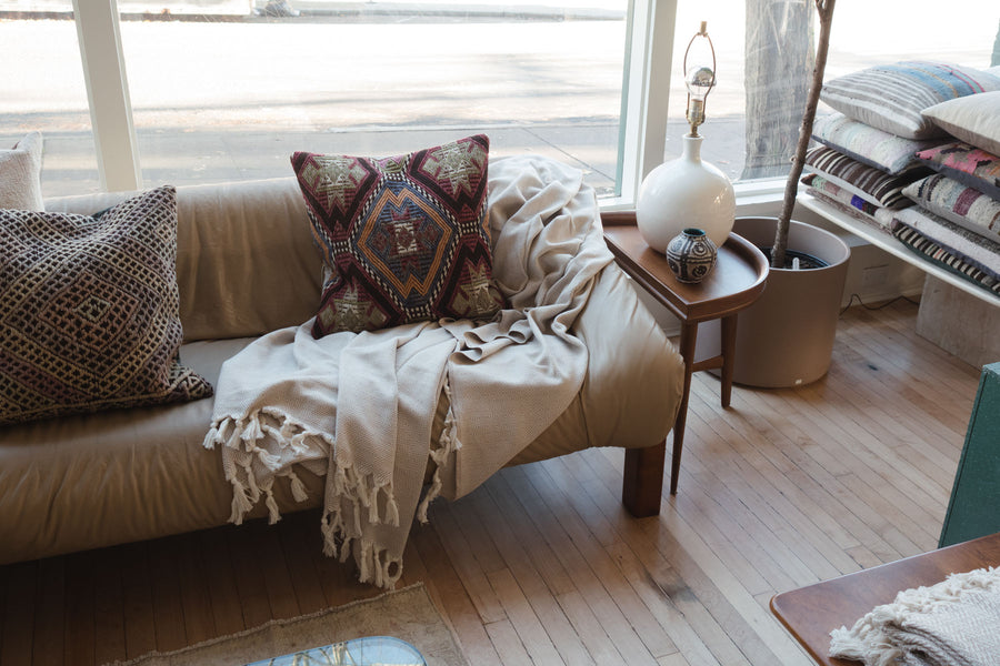 Mid Century Scoop Sofa