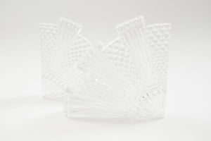 Crystal Fan Bookends