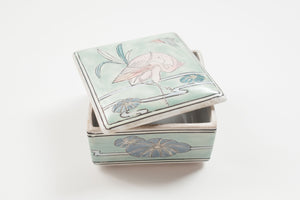 Porcelain Crane Box