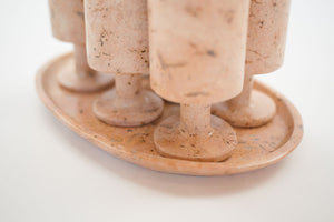 Carved Drinkware Set