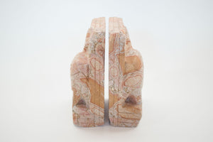 Carved Stone Bookends