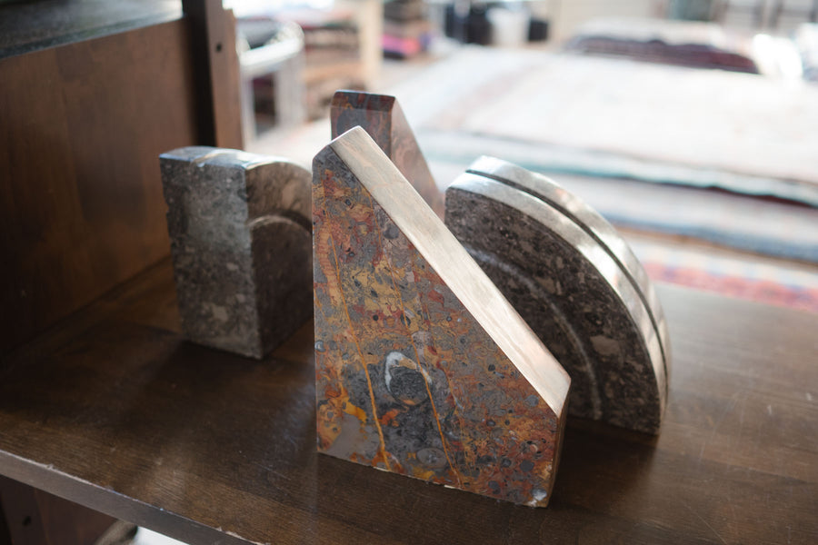Marble Bookends
