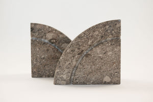 Carved Stone Bookends