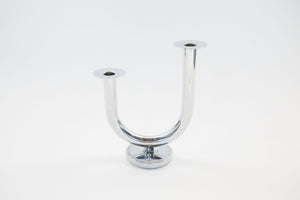 Chrome 'Taurex' Candelabra Set