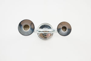 Chrome 'Taurex' Candelabra Set