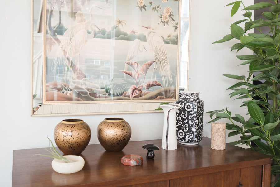 Brass Speckled Vase