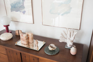 1970s Polished Marble Bookends