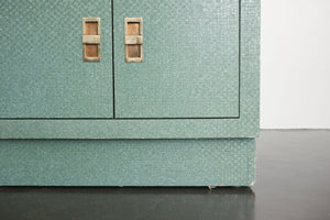 Grasscloth Nightstand Pair