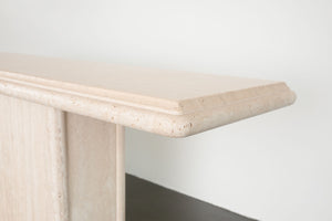 Travertine Console Table