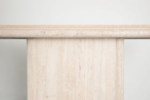 Travertine Console Table