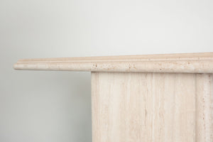 Travertine Console Table