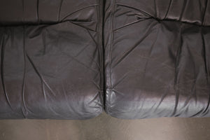 Leather & Chrome Loveseat