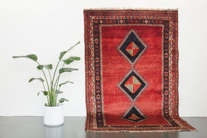 5.5x9 Persian Hamadan Rug | NASTOUR