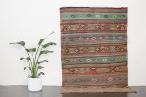 5.5x8 Turkish Kilim Rug | ERDEM