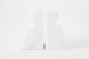 Sculptural Marble Bookends